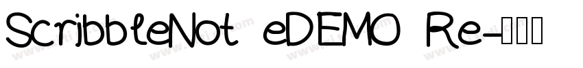 ScribbleNot eDEMO Re字体转换
